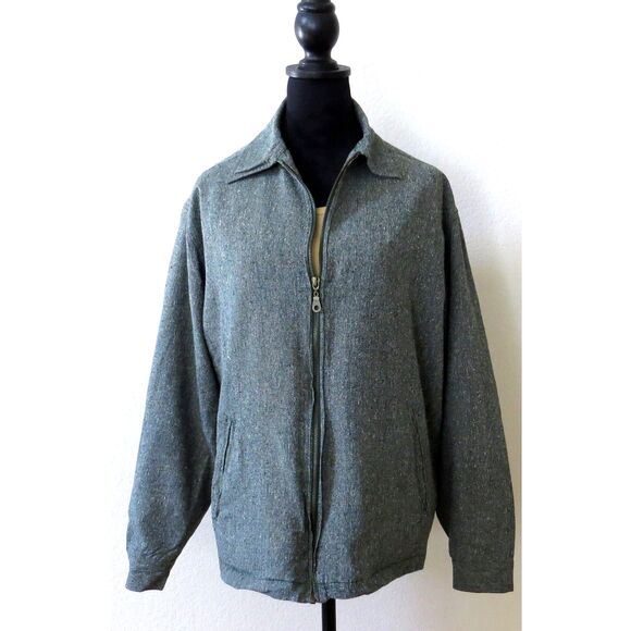 Jeffrey Banks Other - Jeffrey Banks Men's Vtg Harrington Style 100% Silk   (Unisex)  Medium  EUC